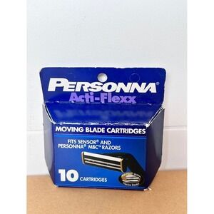 VTG 1998 Personna Acti-Flexx 10 Razor Cartridges Fits Sensor Personna MBC‎